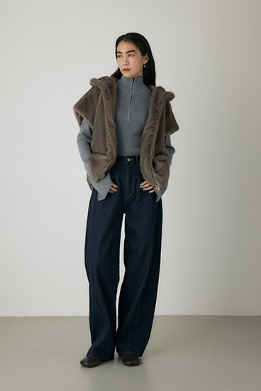 【crie conforto】ラウンドトゥストレッチブーツ 詳細画像