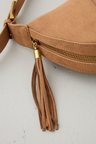 【crie conforto】フェイクスエードフリンジ引きてショルダー 詳細画像