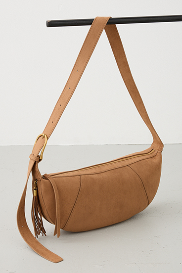 【crie conforto】フェイクスエードフリンジ引きてショルダー 詳細画像