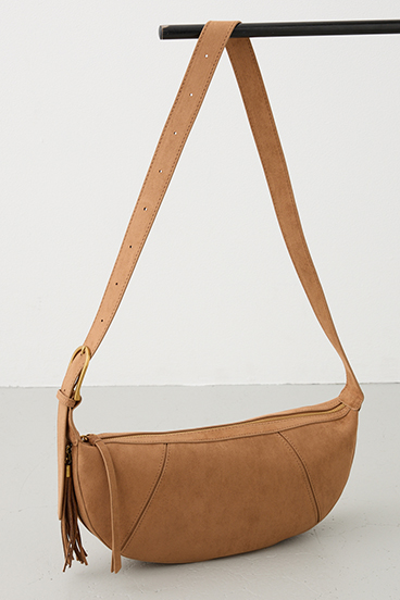 【crie conforto】フェイクスエードフリンジ引きてショルダー 詳細画像