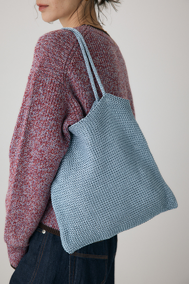 【crie conforto】ラメ糸編みトートバッグ