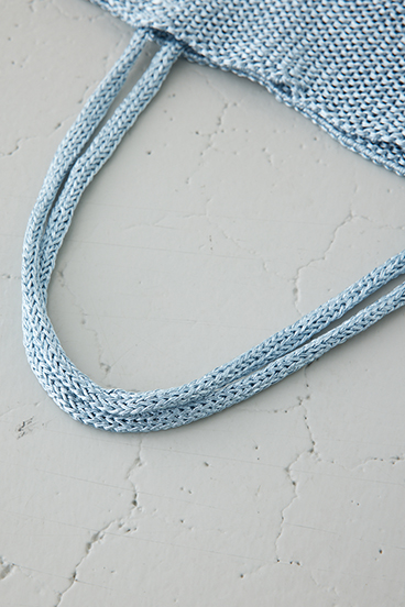 【crie conforto】ラメ糸編みトートバッグ 詳細画像