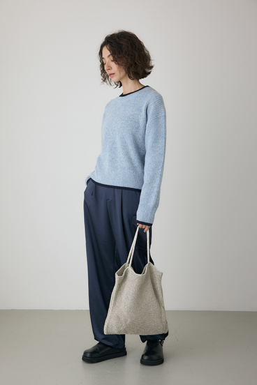 【crie conforto】ラメ糸編みトートバッグ