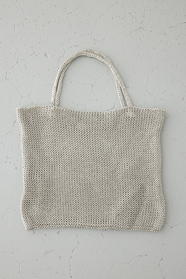 【crie conforto】ラメ糸編みトートバッグ 詳細画像
