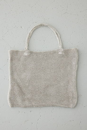 【crie conforto】ラメ糸編みトートバッグ 詳細画像