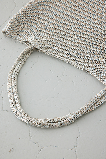 【crie conforto】ラメ糸編みトートバッグ 詳細画像