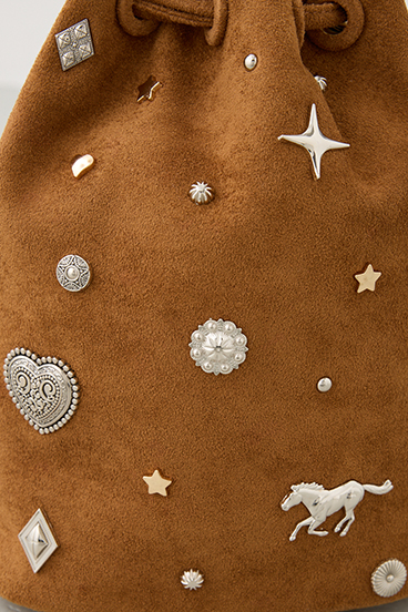 【crie conforto】スエードスタッズドロストバック 詳細画像