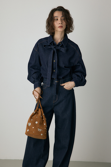 【crie conforto】スエードスタッズドロストバック 詳細画像