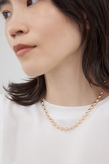 【crie conforto】3WAYボールチェーンセットネックレス 詳細画像