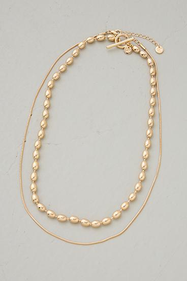 【crie conforto】3WAYボールチェーンセットネックレス 詳細画像