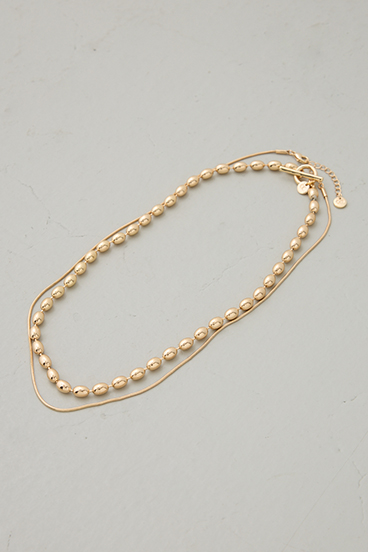 【crie conforto】3WAYボールチェーンセットネックレス 詳細画像