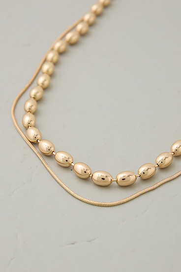 【crie conforto】3WAYボールチェーンセットネックレス 詳細画像