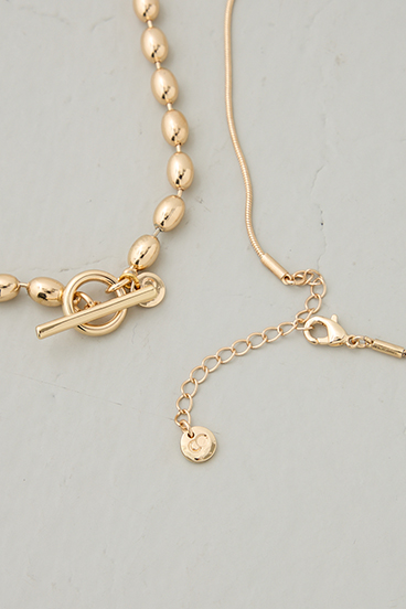 【crie conforto】3WAYボールチェーンセットネックレス 詳細画像
