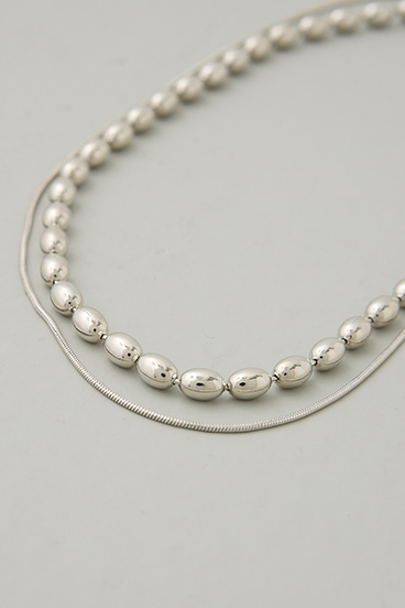 【crie conforto】3WAYボールチェーンセットネックレス 詳細画像