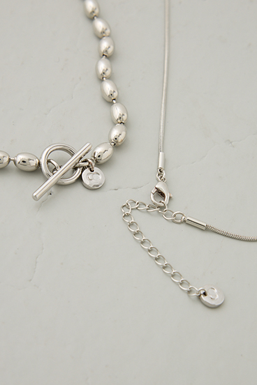 【crie conforto】3WAYボールチェーンセットネックレス 詳細画像