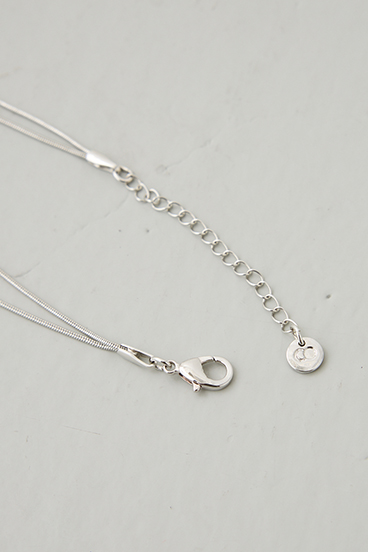 【crie conforto】ワンパールダブルチェーンネックレス 詳細画像