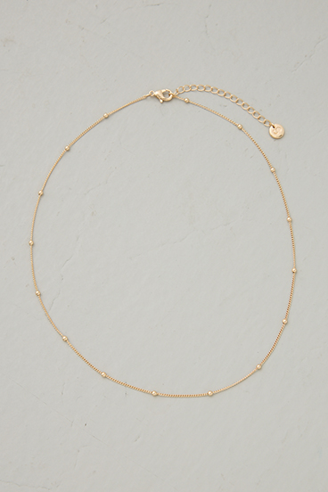 【crie conforto】タイニーメタルボールチェーンネックレス 詳細画像