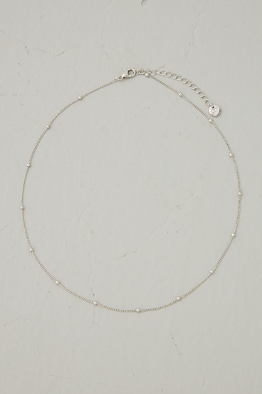 【crie conforto】タイニーメタルボールチェーンネックレス 詳細画像