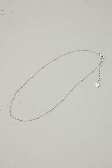 【crie conforto】タイニーメタルボールチェーンネックレス 詳細画像
