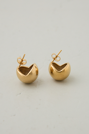 【crie conforto】ラウンドピアス 詳細画像