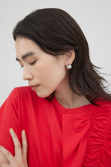 【crie conforto】ラウンドピアス 詳細画像