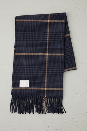 【crie conforto】カシミアタッチチェックストール 詳細画像