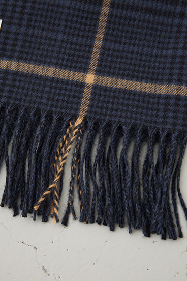 【crie conforto】カシミアタッチチェックストール 詳細画像