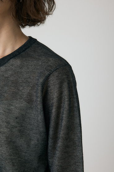 【crie conforto】シアーレイヤードカーディガン 詳細画像