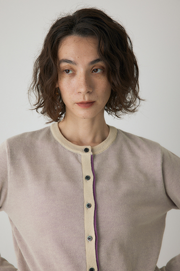 【crie conforto】シアーレイヤードカーディガン 詳細画像