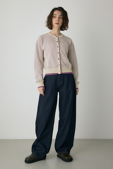 【crie conforto】シアーレイヤードカーディガン 詳細画像