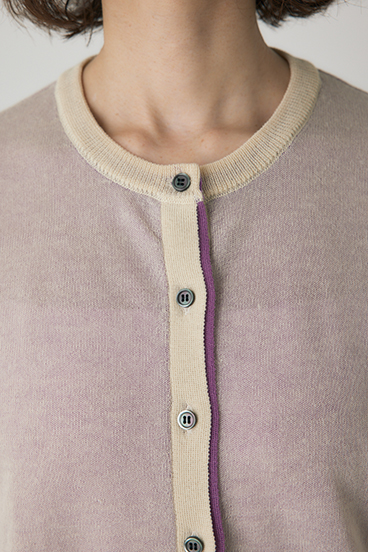 【crie conforto】シアーレイヤードカーディガン 詳細画像