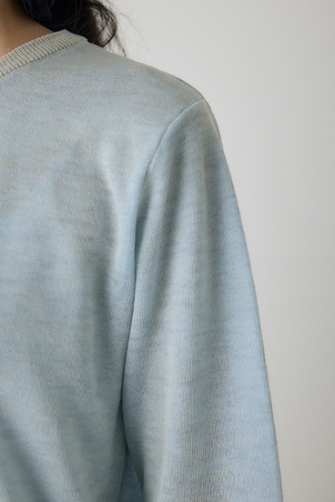 【crie conforto】シアーレイヤードカーディガン 詳細画像