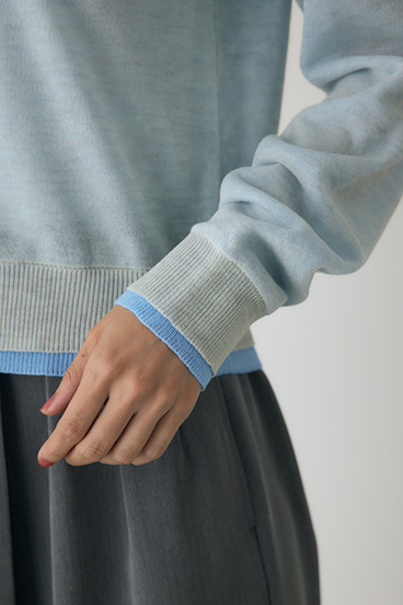 【crie conforto】シアーレイヤードカーディガン 詳細画像