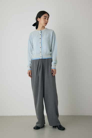 【crie conforto】シアーレイヤードカーディガン 詳細画像