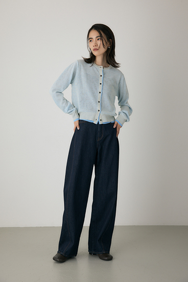 【crie conforto】シアーレイヤードカーディガン 詳細画像