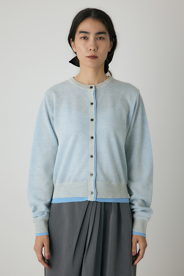 【crie conforto】シアーレイヤードカーディガン 詳細画像