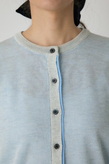 【crie conforto】シアーレイヤードカーディガン 詳細画像