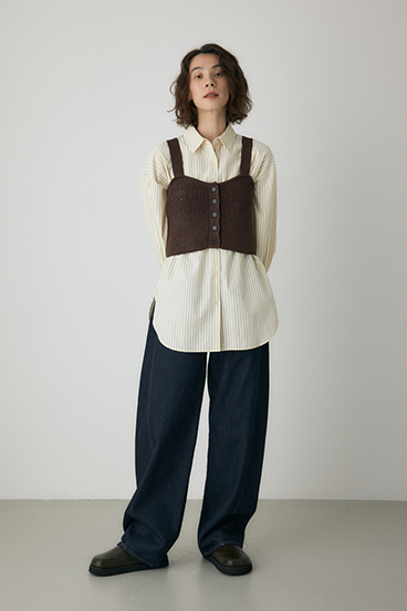 【crie conforto】ストローヤーンビスチェ 詳細画像