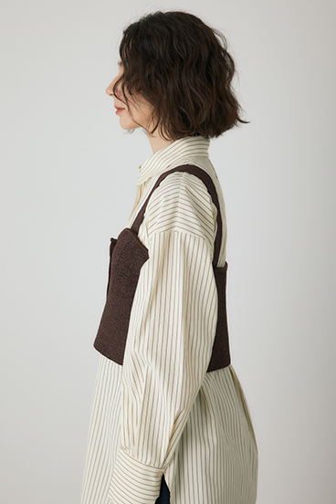 【crie conforto】ストローヤーンビスチェ 詳細画像