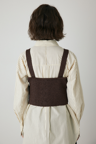 【crie conforto】ストローヤーンビスチェ 詳細画像