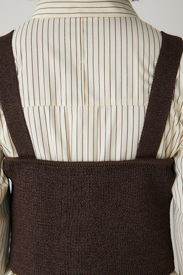 【crie conforto】ストローヤーンビスチェ 詳細画像