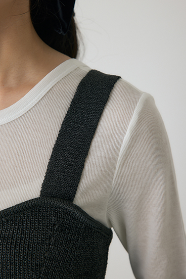 【crie conforto】ストローヤーンビスチェ 詳細画像