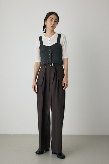 【crie conforto】ストローヤーンビスチェ 詳細画像