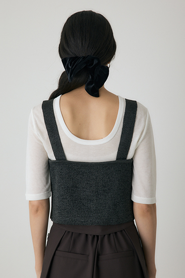 【crie conforto】ストローヤーンビスチェ 詳細画像