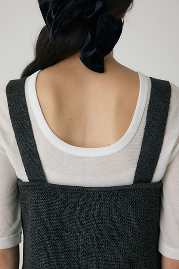 【crie conforto】ストローヤーンビスチェ 詳細画像