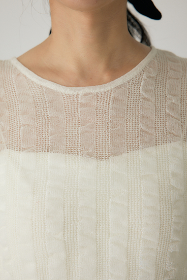 【crie conforto】シャーリングシアーニット 詳細画像