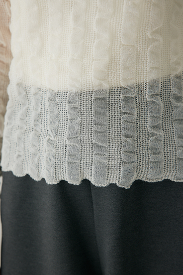 【crie conforto】シャーリングシアーニット 詳細画像