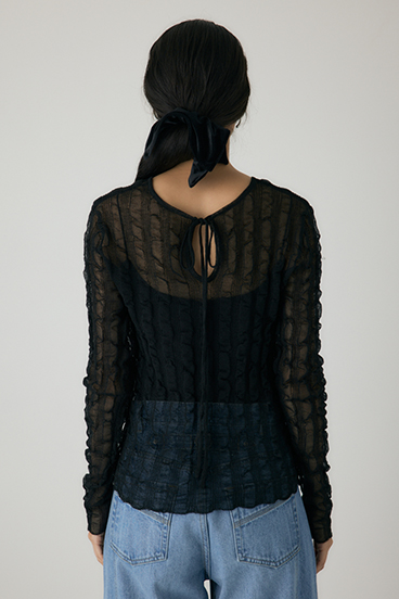 【crie conforto】シャーリングシアーニット 詳細画像