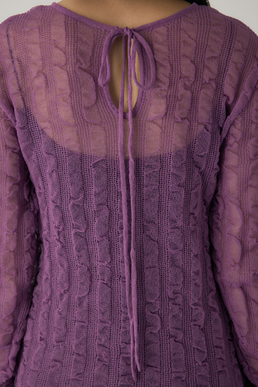 【crie conforto】シャーリングシアーニット 詳細画像