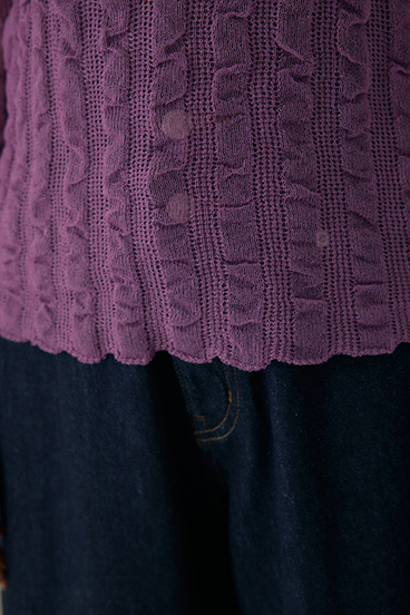 【crie conforto】シャーリングシアーニット 詳細画像